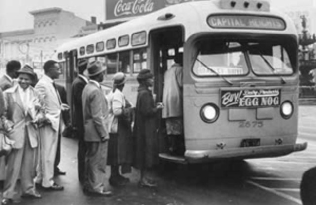 The First bus boycott
