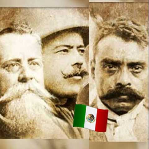 Lucha entre Venustiano Carranza contra Pancho Villa y Emiliano Zapata