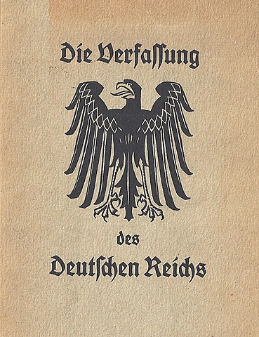 The Weimar constituition