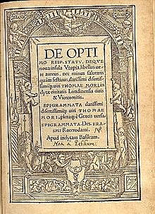 "Utopía" Thomas More