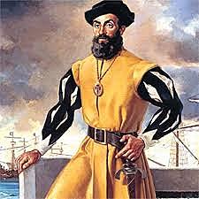 Ferdinand Magellan and his crew sail around the world from 1519-1522.