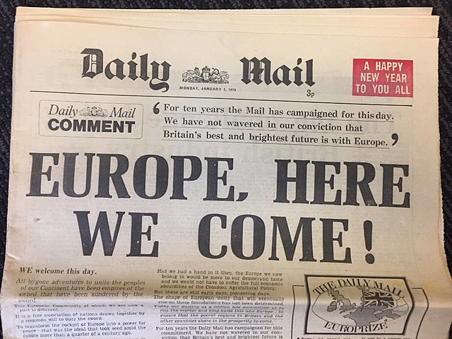 Dánia, Írország, Nagy-Britannia csatlakozása