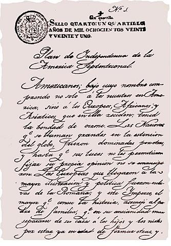 3° etapa Se firma el plan de Iguala