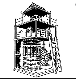 723 C.E.  The first working water clock is made in China, by Chang Ssu Hsiin.