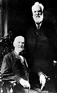 The first electric telephone exhibited in Boston