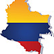 Colombia flag amp map vector 13867622