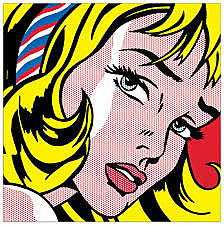 Girl with Hair Ribbon, Roy Lichtenstein
