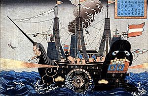 Commodore Perry Sets Sail for Japan