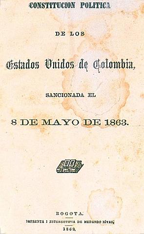 Constitución De los Estados Unidos de Colombia