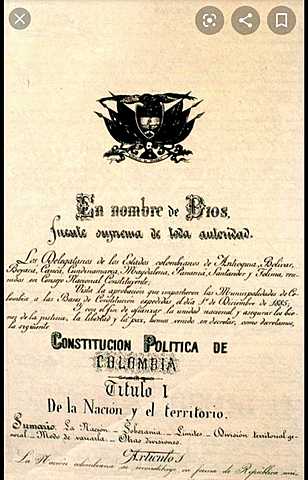 Constitución  política de Colombia