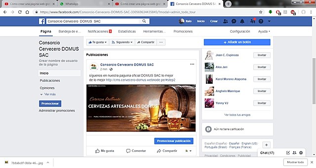 Publicidad de Cerveza DOMU´S