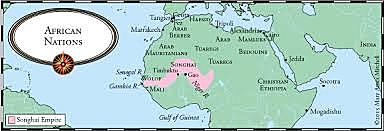 The Portuguese reach Cape Verde and the Gambia River.