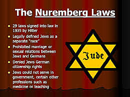 Nuremberg laws are enacted
