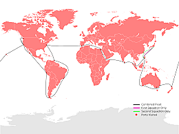 World Tour of “Great White Fleet” to Japan under Teddy Roosevelt