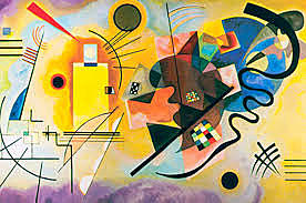 Groc, vermell i blau, Vasili Kandinski