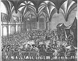 Peace of Augsburg divides Christianity in Germany