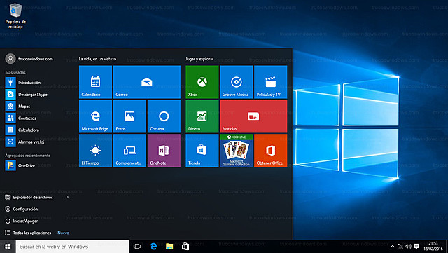 Versión Microsoft Windows 10