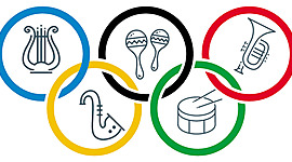 Timeline: HIMNOS Y CANCIONES OLÍMPICAS