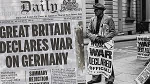 Britain declares war on Germany