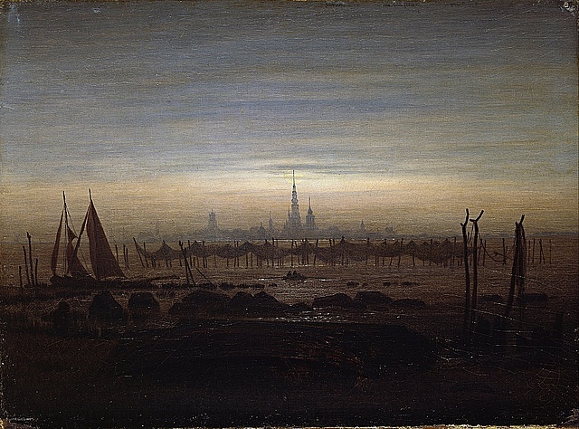 Greifswald in Moonlight, C.D. Friedrich