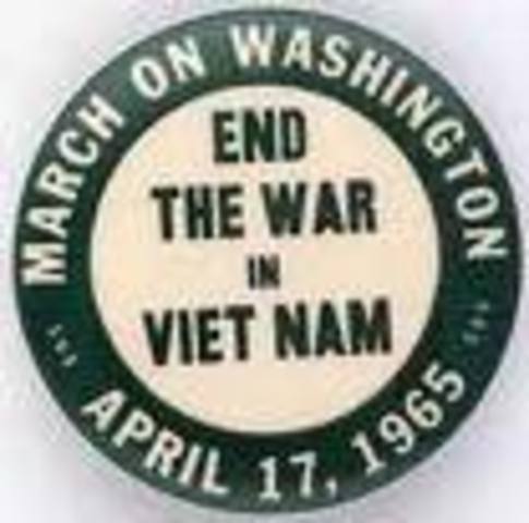 •	Massive anti-war demonstrations held in the U.S.