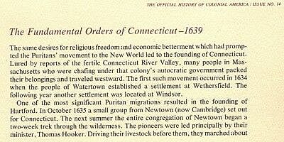 Fundamental Orders of Connecticut