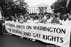 The first march for gay and lesbian rights