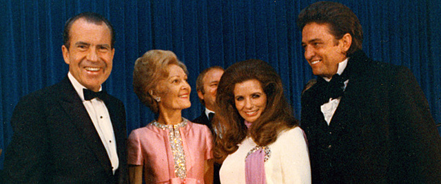 Johnny Cash Performs At The White House