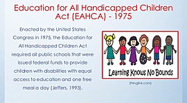 Timeline: Handicapped children act