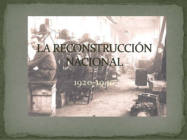 Reconstrucción del Sistema Político Mexicano (1920-1940)