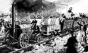 Se construyó la primer linea de ferrocarril