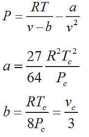 Las Ecuaciones de Estado: Van der Waals
