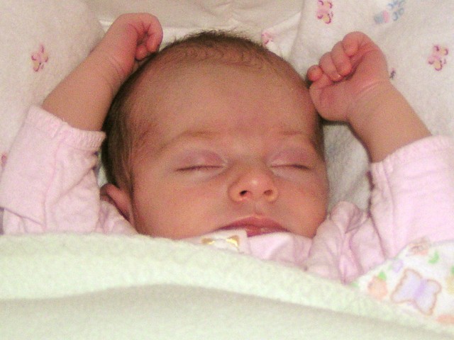 My sister Grace is born