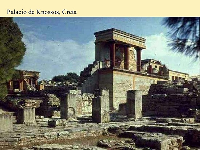 Construcción del palacio de Cnosos