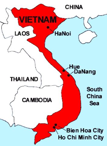 The Geneva Accords divide Vietnam in half at the 17th parallel
