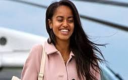 Barack's first daughter, Malia ann was born