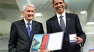 Barack was awarded with the Noble peace prize