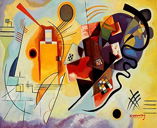 Amarillo, rojo y azul, Vasili Kandinski