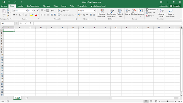 Hoja de calculo Excel