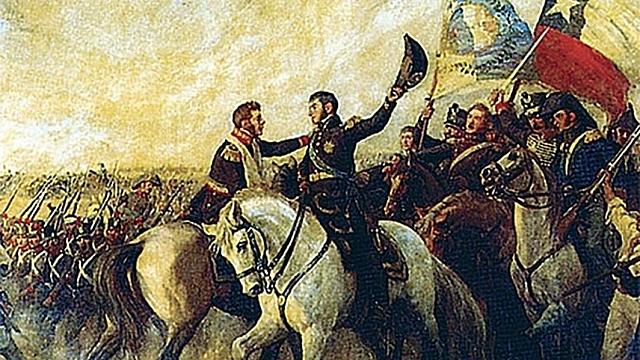 La batalla de Maipú.