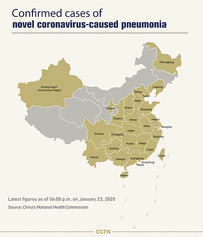 Spread to Most Mainland Chinese Provinces