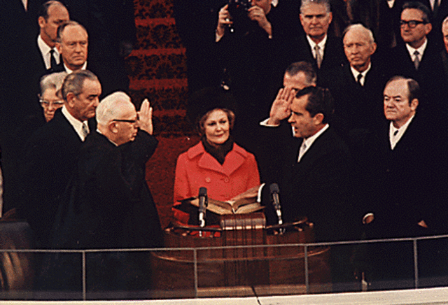 President Nixon stuns Americans by announcing U.S. and South Vietnamese incursion into Cambodia