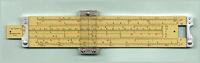 La regla del cálculo.