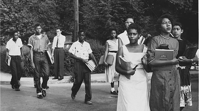 First Day of School at Newly Integrated Clinton High School