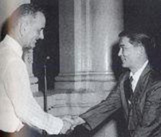 JFK and Ngo Dinh Diem meet