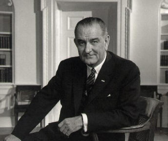 President Johnson declares he will not "lose Vietnam" during a meeting with Ambassador Henry Cabot Lodge in Washington