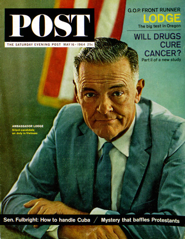 President Johnson declares he will not "lose Vietnam" during a meeting with Ambassador Henry Cabot Lodge in Washington.
