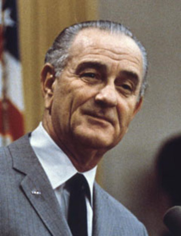 President Johnson declares he will not "lose Vietnam" during a meeting with Ambassador Henry Cabot Lodge in Washington.