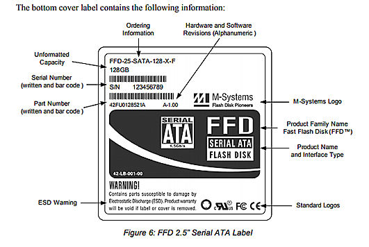 M-Systems SATA SSD 128GB