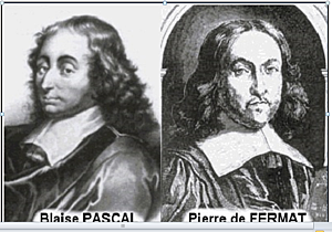B. Pascal y P. de Fermat Calculo de las probabilidades.